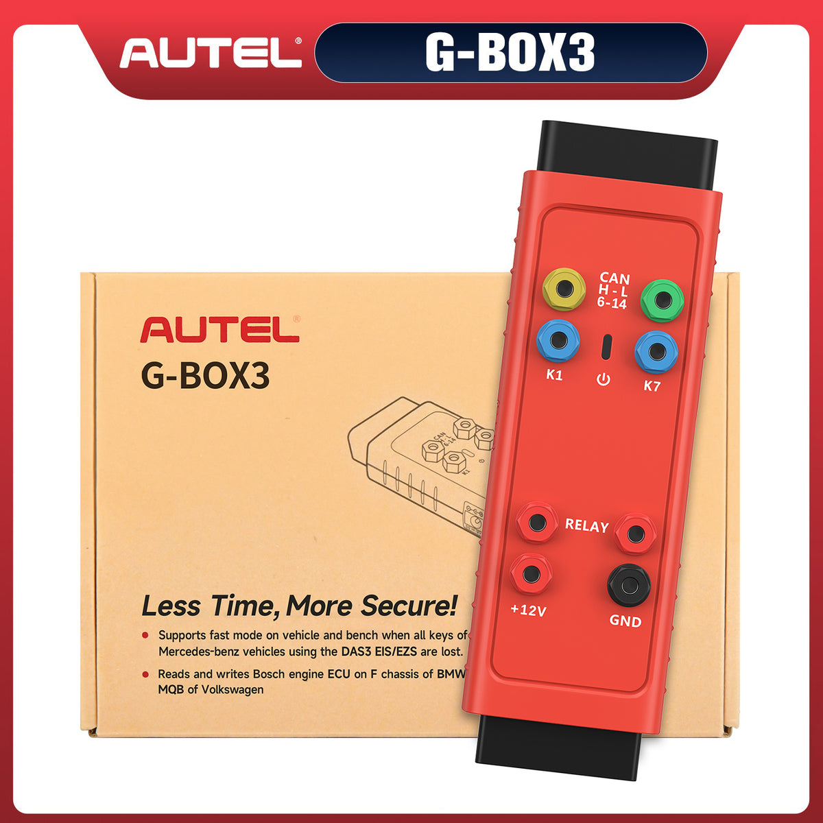 Autel Gbox 3 G-BOX3 Benz & BMW Adapter Mercedes Benz All Key Lost