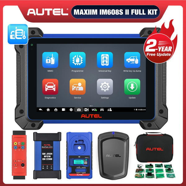 【2-Year Free Update】Autel MaxiIM IM608S II / IM608 PRO II Full Kit Plus IMKPA Accessories, IMMO Key FOB Programming Tool, Advanced ECU Coding, Upgrade Of IM608 PRO/IM608/IM508S