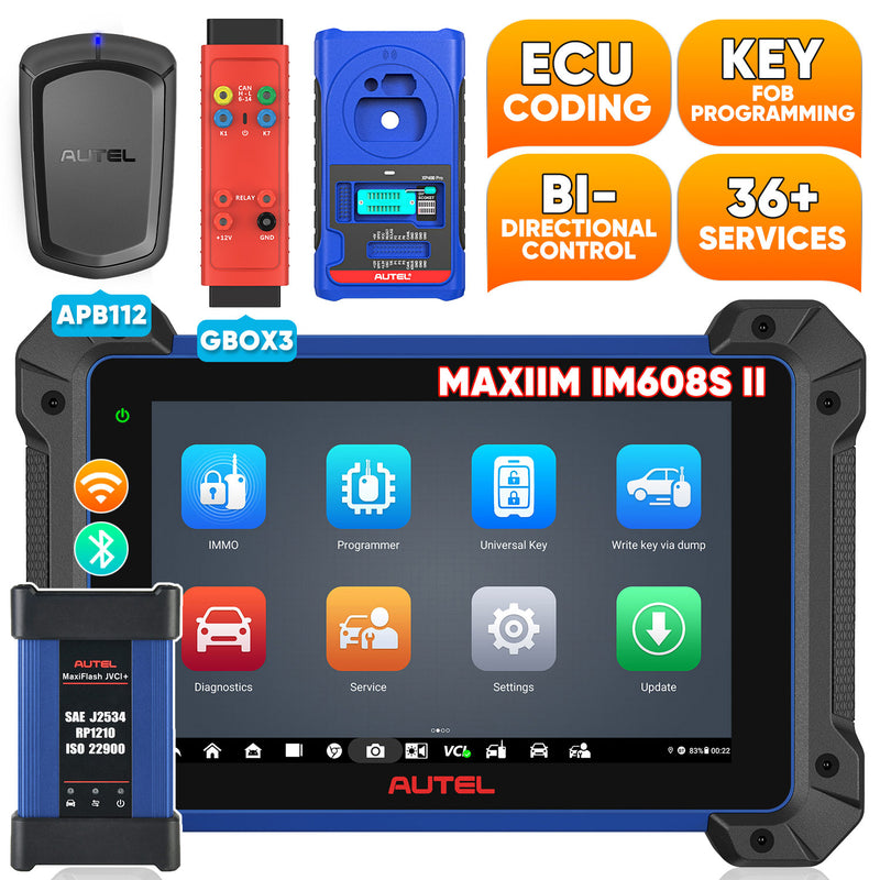 Autel MaxiIM IM608S II | Same as IM608 PRO II | Automotive All-In-One Key Programming Tool, Top IMMO Functions, Advanced ECU Coding, No IP Limitation, Upgrade of Autel IM608 PRO/IM608/IM508S