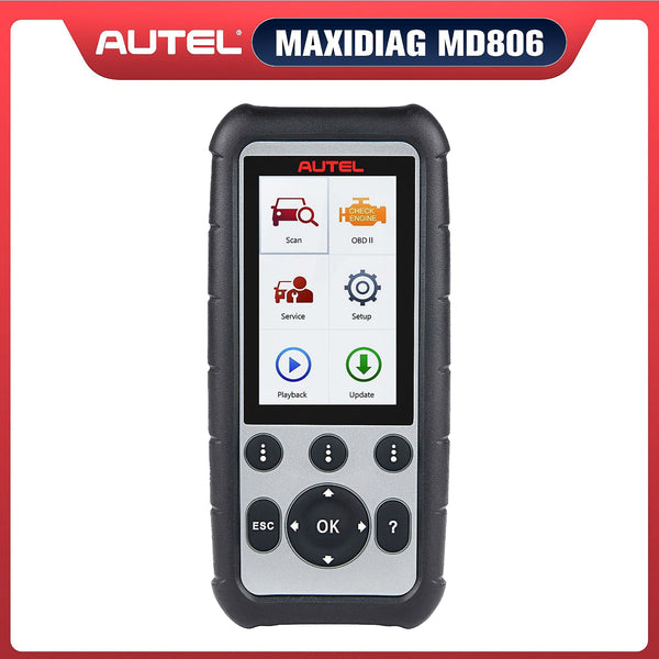 Autel MaxiDiag MD806 OBD2 Scanner ABS, SRS, Transmission, and Engine 4 System Diagnostic Scan Tool