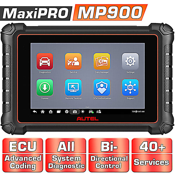Autel MaxiPRO MP900 / MP900E All System Diagnostic Scanner with Android 11.0, ECU Coding, Bi-directional Control, Upgraded Ver. Of MP808S/DS808S