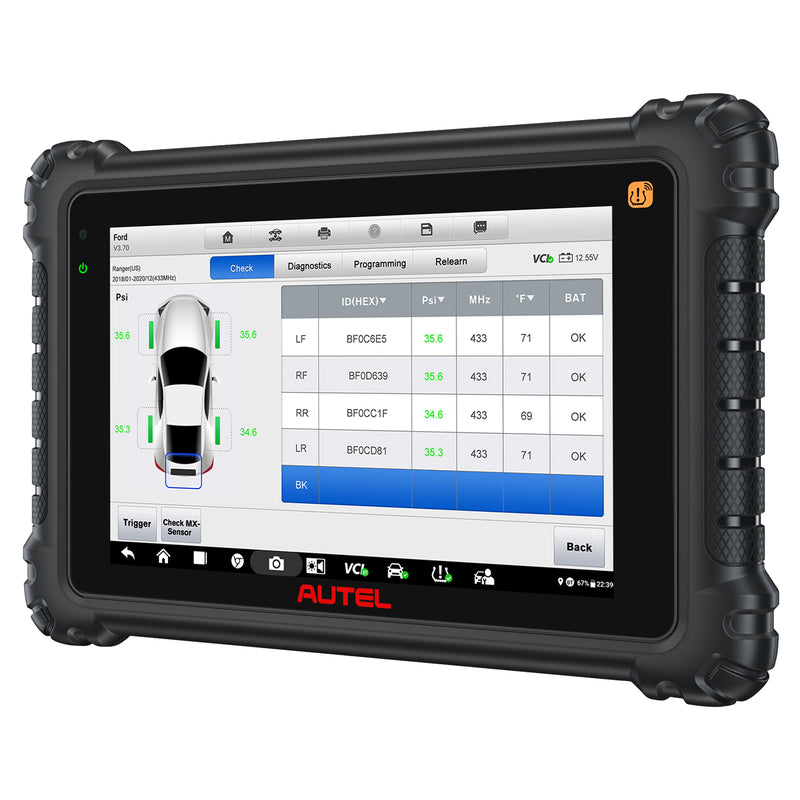 Autel Maxisys MS906 Pro-TS | OBD2&TPMS Diagnostic Scanner | 2025 Newest All Systems Diagnostics | Bi-Directional Control |36+ Services | Online ECU Coding | Upgraded Ver. of MS906TS