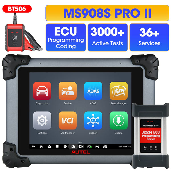 Autel MaxiSys MS908S Pro II Diagnostic Scan Tool, 2025 Newest Scanner with ECU Programming/ Coding, 36+ Services, Active Tests, Full Systems, Android 10, FCA Autoauth, Upgraded MS Elite/ MS908S Pro/ MK908 PRO II