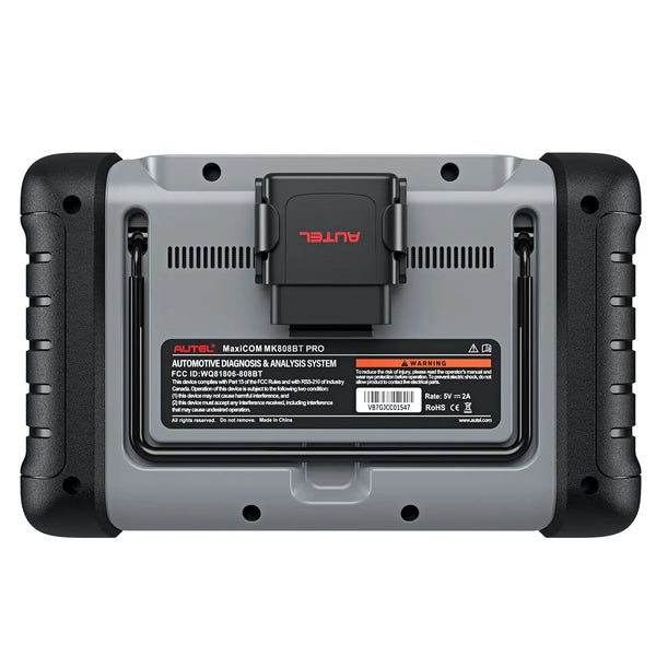 Autel MaxiCOM MK808BT Pro Backside