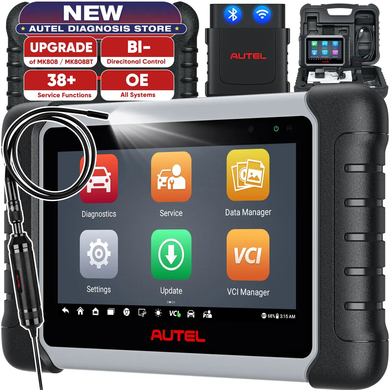 Autel MK808K-BT OBD2 診断機、28特殊リセット機能 新品・日本語設定 