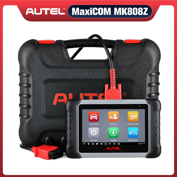 Autel MaxiCOM MK808S/MK808Z Automotive Diagnostic Scanner with Android 11.0, All System Diagnostics, 28+ Service, 3000+ Active Test, NO IP Limitation, 2025 Upgraded of MK808/MX808