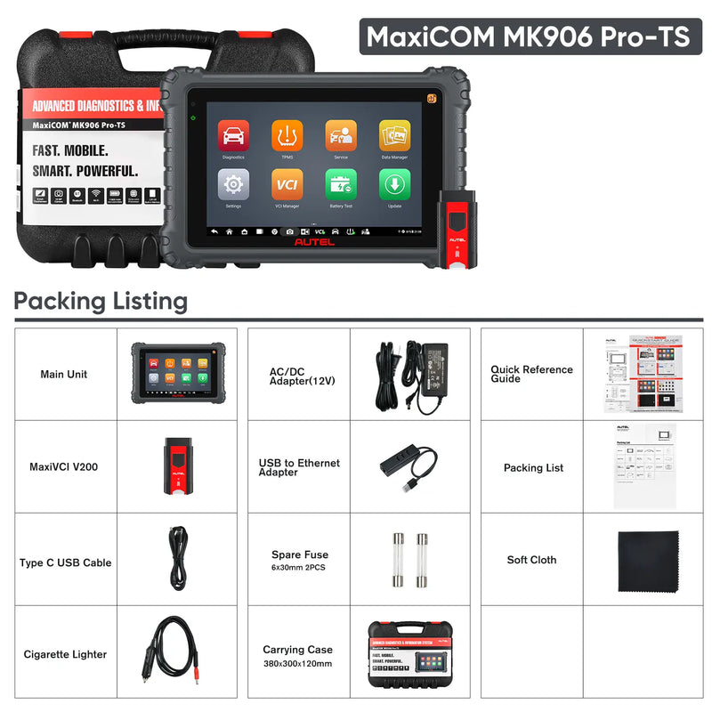 Autel_MaxiCOM_MK906_Pro_TS_packing_list