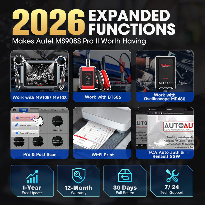 Autel Maxisys MS908S Pro II Expanded Functions