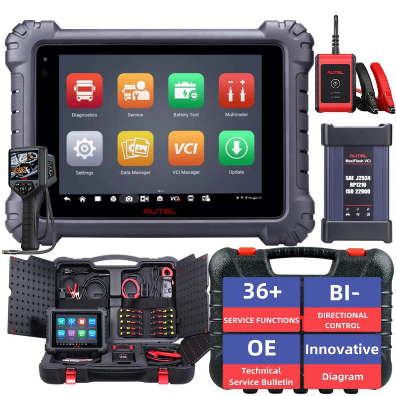 Autel Maxisys MS909CV | Heavy Duty Bi-Directional Diagnostic Scanner With Bluetooth J2534 VCI