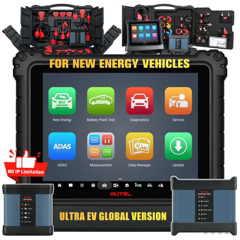Autel Maxisys Ultra EV | US Version Electric Car Diagnostic Scanner | High-Voltage System Diagnose & Battery Pack Test | Online ECU Programming / Coding | Up to 40+ Services