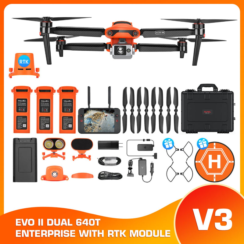 Autel Robotics EVO II Dual 640T Thermal Drone Enterprise Bundle [V3]