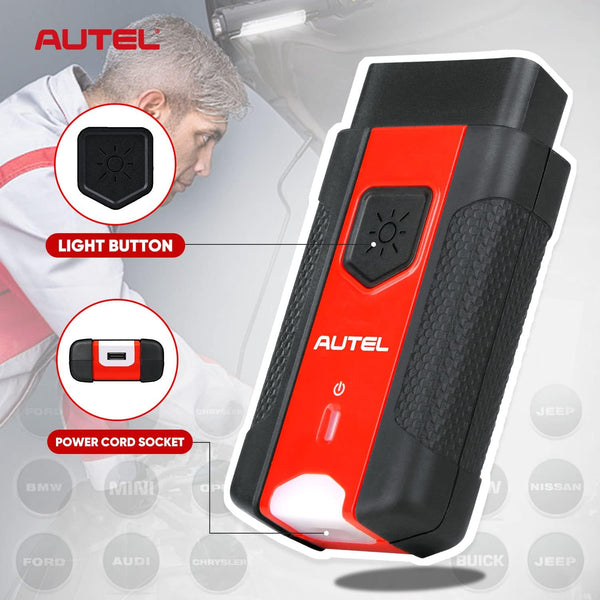 Autel MaxiVCI V200 VCI200 Wireless OBD2 Connector Adapter, Car Communication Interface, Work with Autel Diagnostic Scanners MS906 PRO/ MS906 PRO-TS, MK906 PRO/MK906 PRO-TS, ITS600, KM100/ BT608/ BT609