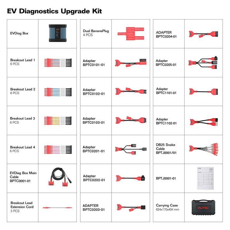 Autel maxisys ultra ev obd2 diagnostics ev diagnostics kit  pacakge box
