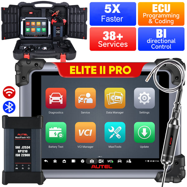 Autel Maxisys Elite II Pro Automotive Diagnostic Tool Bi-Directional Scanner With MV108