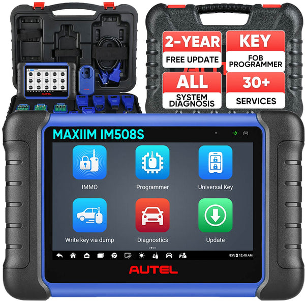 【2-Year Free Update】Autel MaxiIM IM508S Key Fob Programming Tool with XP200 Programmer, All System Diagnostic Scan, Bi-Directional Control, 30+ Service, Upgrade of IM508/KM100