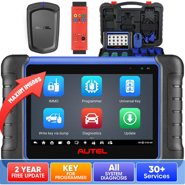【2-Year Free Update】Autel MaxiIM IM508S Key Fob Programming Tool with XP200 Programmer, All System Diagnostic Scan, Bi-Directional Control, 30+ Service, Upgrade of IM508/KM100