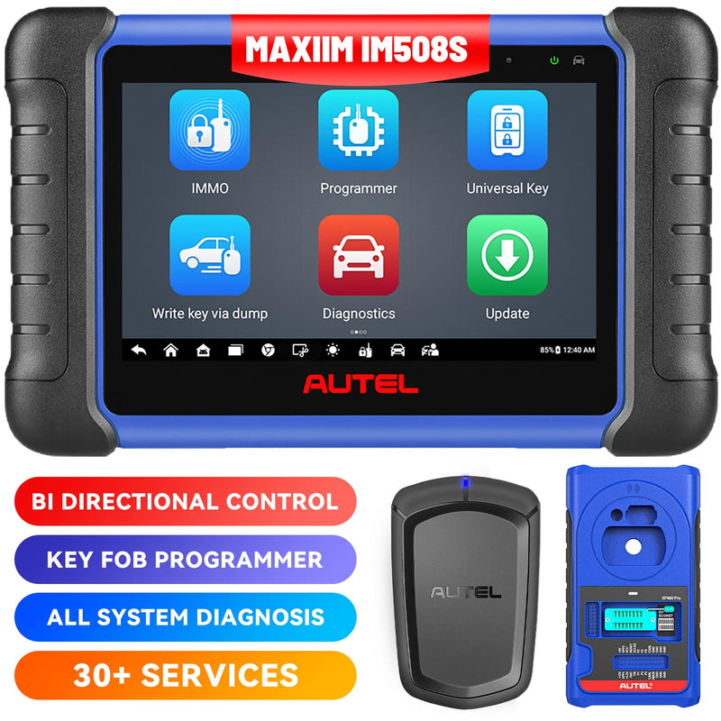 [2-Year Free Update]Autel MaxiIM IM508S | Key Fob Programming Tool with XP200 Programmer, All System Diagnostic Scan, Bi-Directional Control, 40+ Service, Upgrade of IM508/KM100