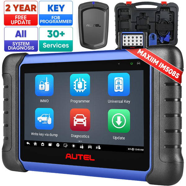 【2-Year Free Update】Autel MaxiIM IM508S Key Fob Programming Tool with XP200 Programmer, All System Diagnostic Scan, Bi-Directional Control, 30+ Service, Upgrade of IM508/KM100
