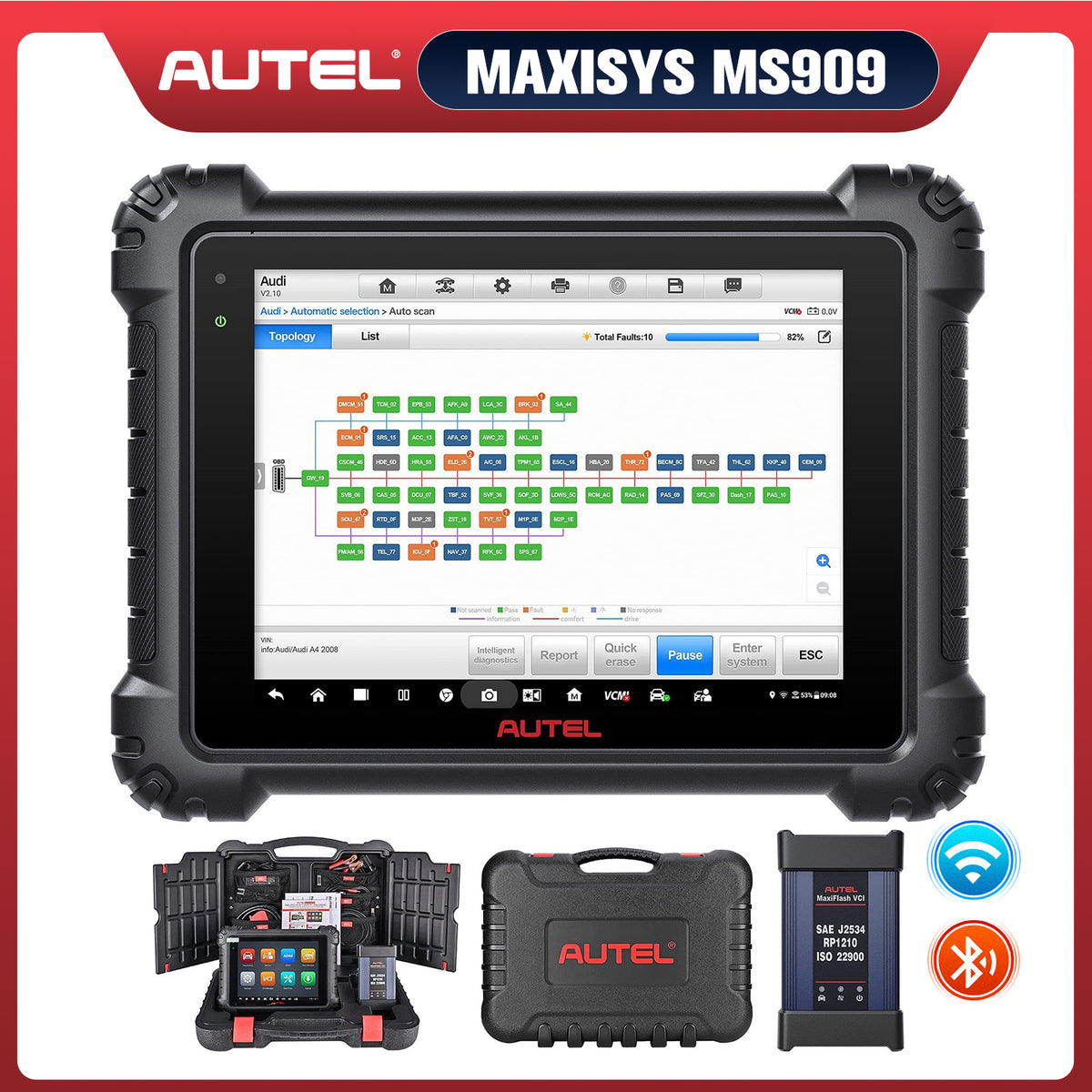 Autel MaxiSys MS909 Diagnostic Tablet - obdprice