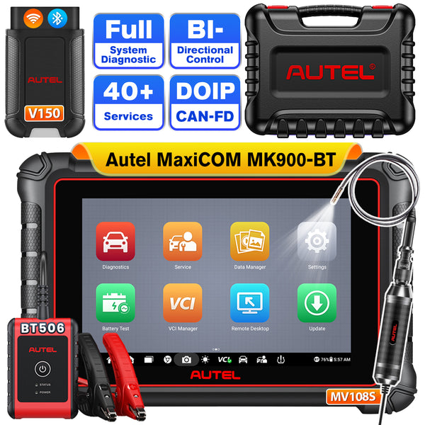 Autel MaxiCOM MK900BT MK900-BT with MV108S & BT506