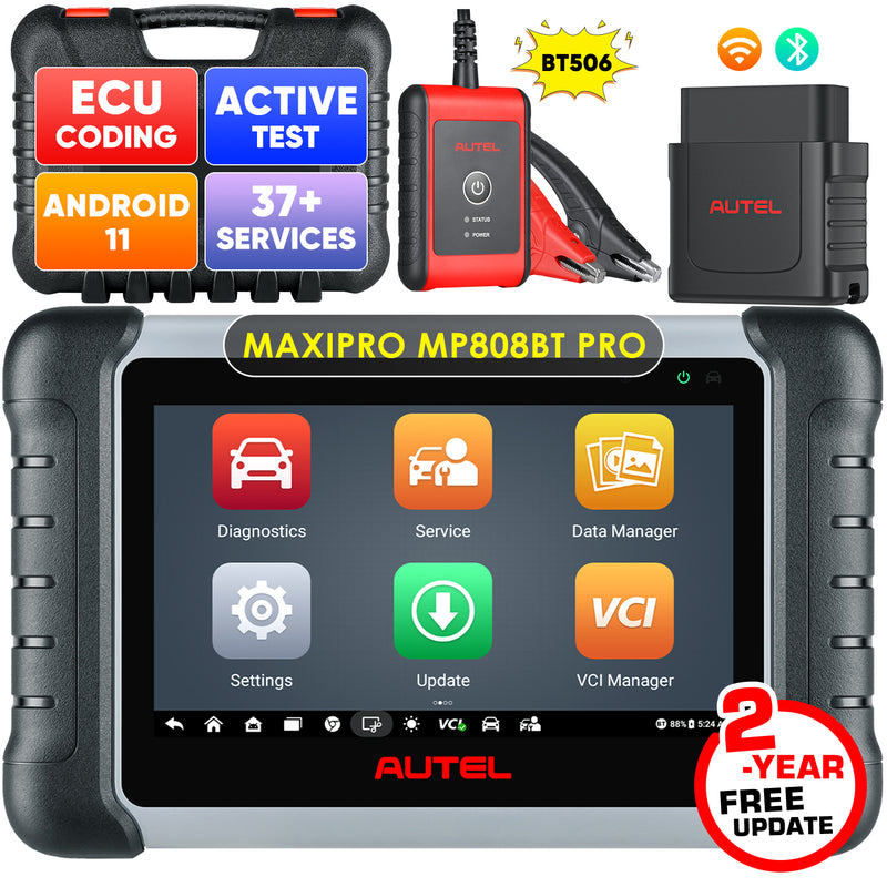 【2-Year Free Update】Autel MaxiPRO MP808BT PRO with BT506