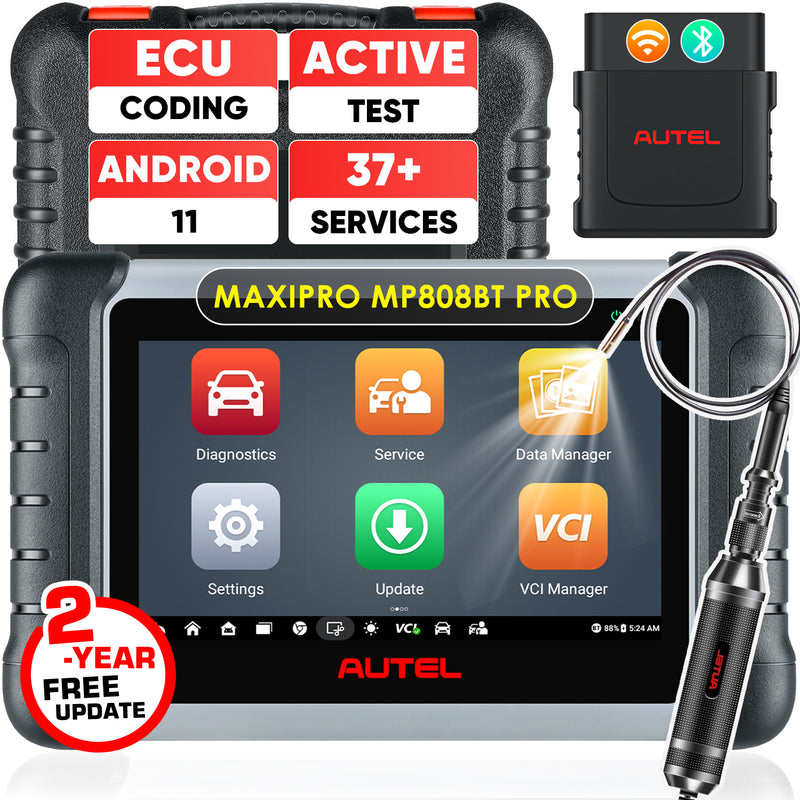 【2-Year Free Update】Autel MaxiPRO MP808BT PRO with MV108