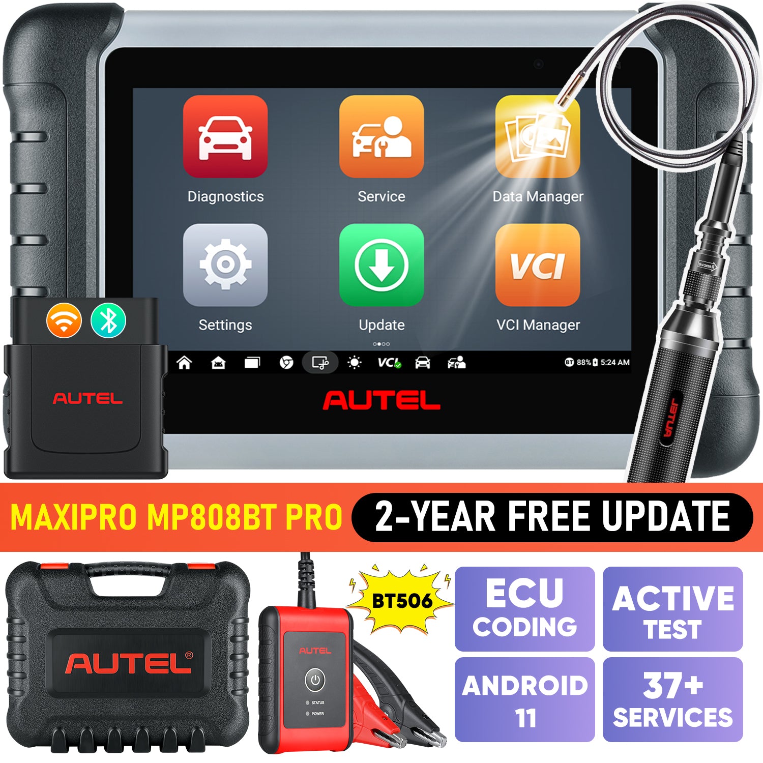 Autel MaxiPRO MP808 故障診断機 IMMO/EPB/SAS/BMS/DPF ECU