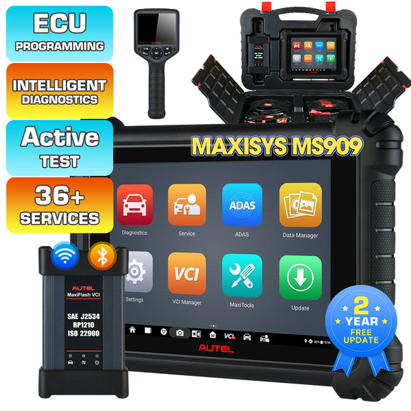 [2-Year Free Update] Autel MaxiSys MS909 Intelligent Diagnostic Scanner with MV460