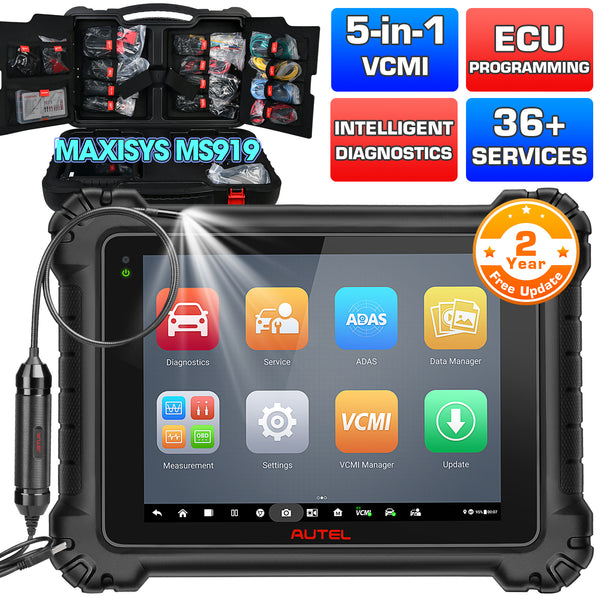 [2-Year Free Update] Autel Maxisys MS919 Intelligent Diagnostic Scanner with MV108S