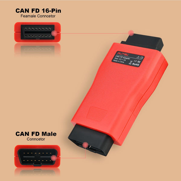 Autel CAN FD Adapter interface details display