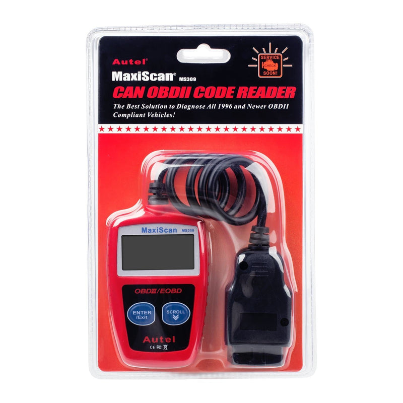 Autel MaxiScan MS309 OBD2 Code Reader – Engine Check Fault Scanner – OBDII Cable Included