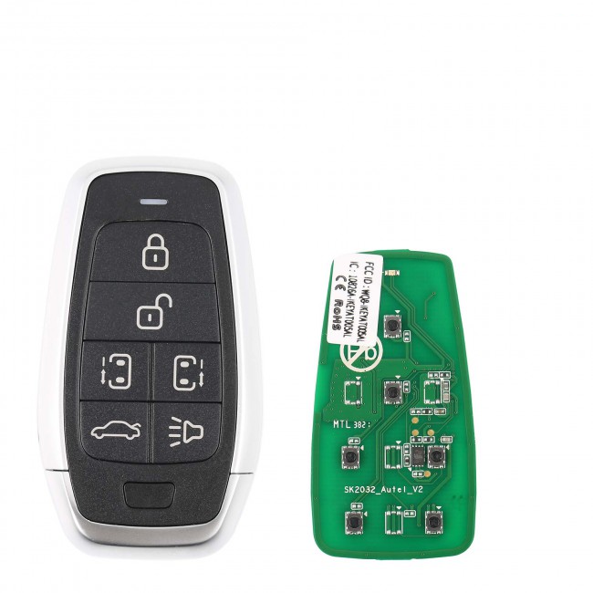 AUTEL IKEYAT006BL | Independent 6-Button Universal Smart Key - Left & Right Doors / Trunk