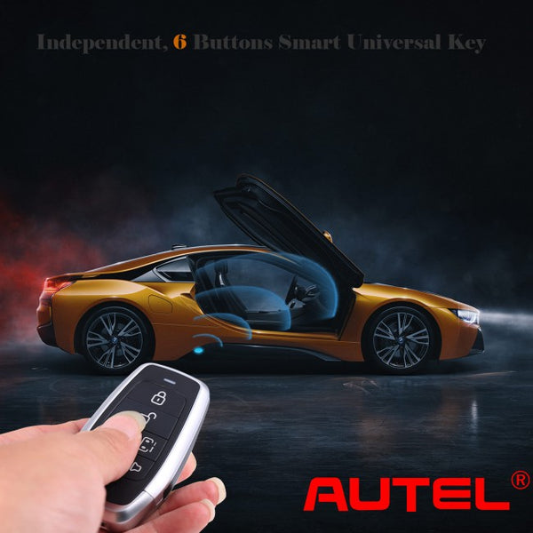 AUTEL IKEYAT006BL Independent 6-Button Universal Smart Key - Left & Right Doors / Trunk