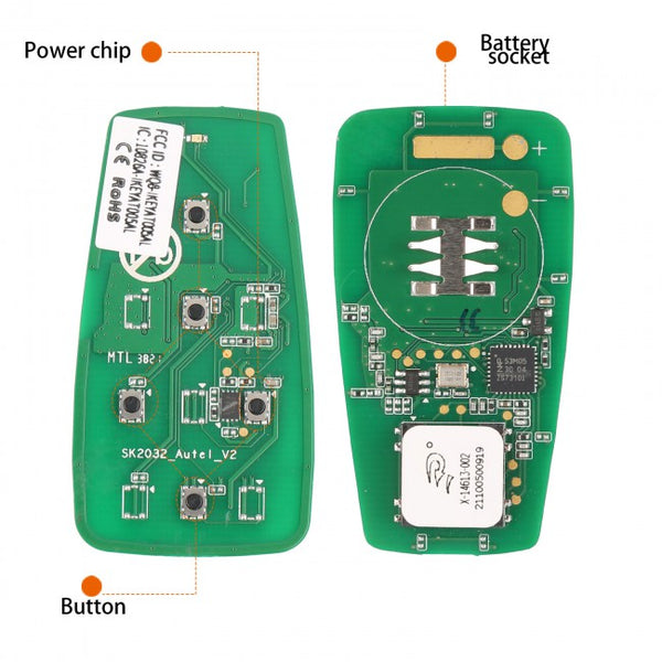 AUTEL IKEYAT005CL Independent 5-Button Universal Smart Key - Left & Right Doors