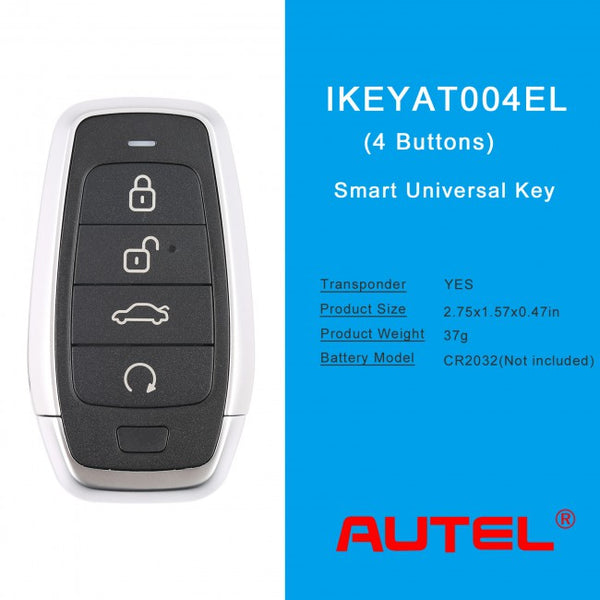 AUTEL IKEYAT004EL Independent 4 Buttons Key