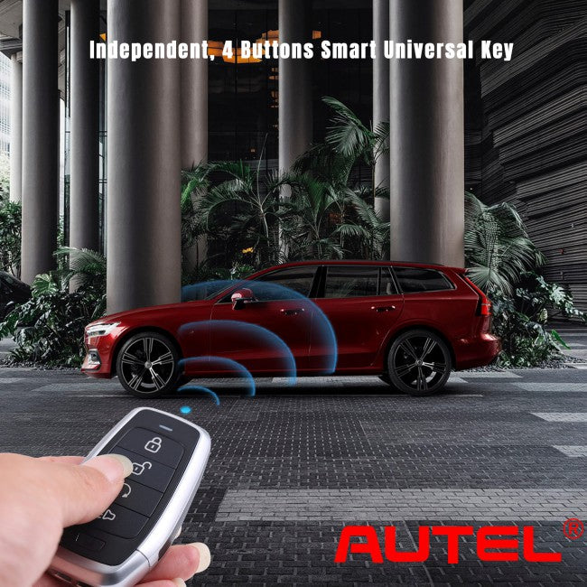 AUTEL IKEYAT004BL | Independent 4 Button Universal Smart Key - Remote Start