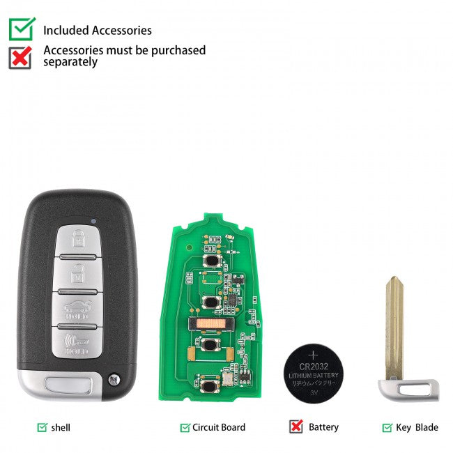 AUTEL IKEYHY004AL | 4 Button Smart Universal Key for Hyundai