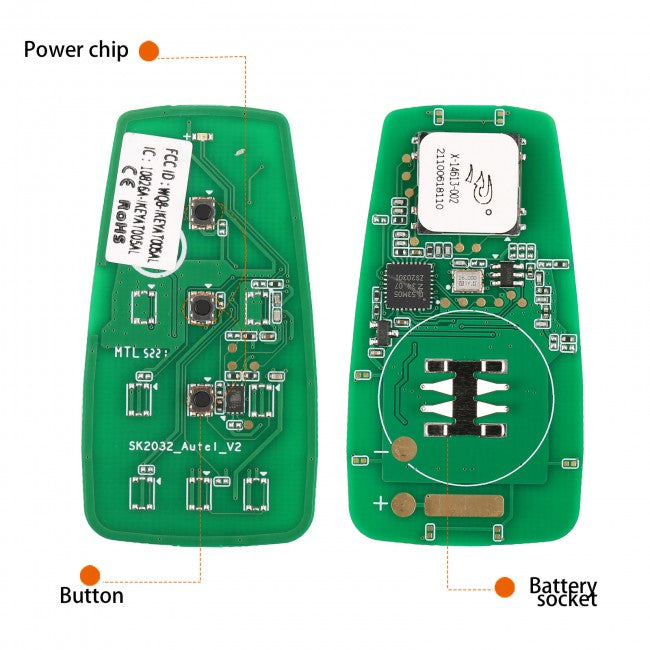 AUTEL IKEYAT003BL | Independent 3 Buttons Key