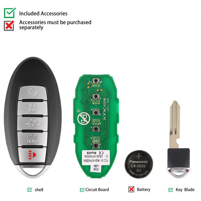AUTEL IKEYNS005AL | 5 Buttons Key for Nissan