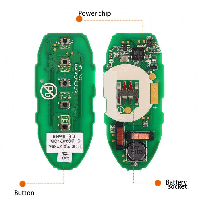AUTEL IKEYNS005AL | 5 Buttons Key for Nissan