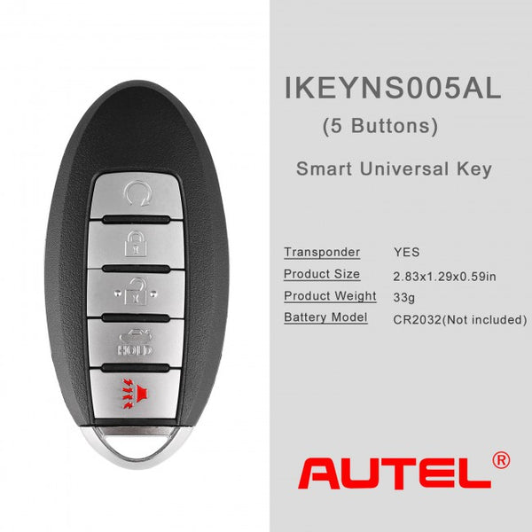 AUTEL IKEYNS005AL 5 Buttons Key for Nissan