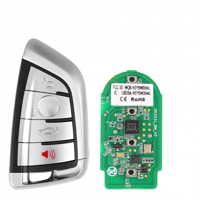 AUTEL IKEYBW004AL | BMW 4 Buttons Smart Universal Key Compatible with BMW and Other 700+ Car