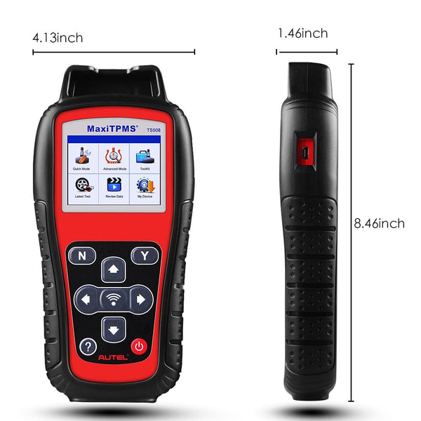 autel ts508k diagnosti tool size