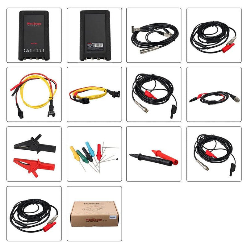Autel MaxiScope MP408 4 Channel Electrical Signals  Automotive Oscilloscope  package list