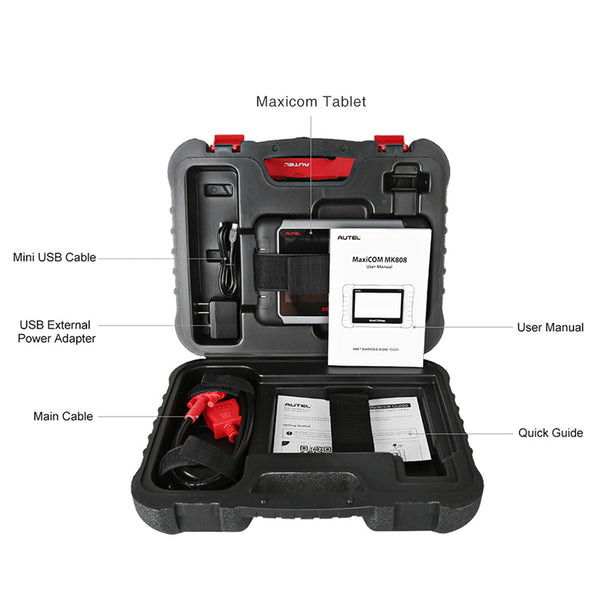 Autel MaxiCOM MK808 Bi-Directional Control Diagnostic Scan Tool, Same as MaxiCheck MX808, 28+ Service Functions, All System, FCA Autoauth, Compatible with MV105/MV108