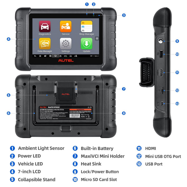 Autel Maxipro MP808bt scanner introduce