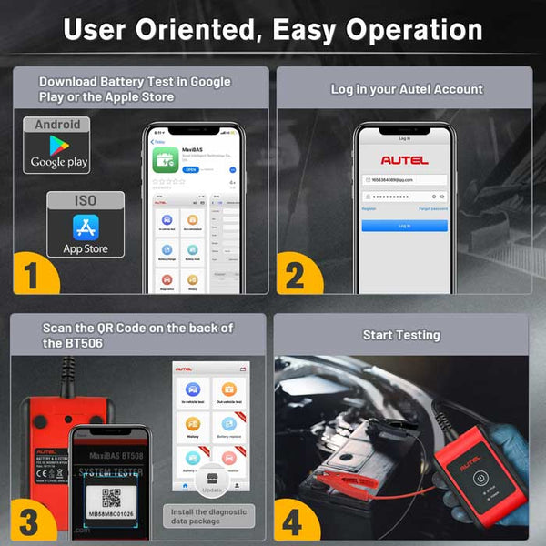 Easy to operate car battery tester