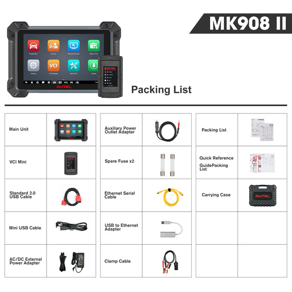 Autel MaxiCOM MK908 II OE-Level Full Systems Automotive Diagnostic Tool