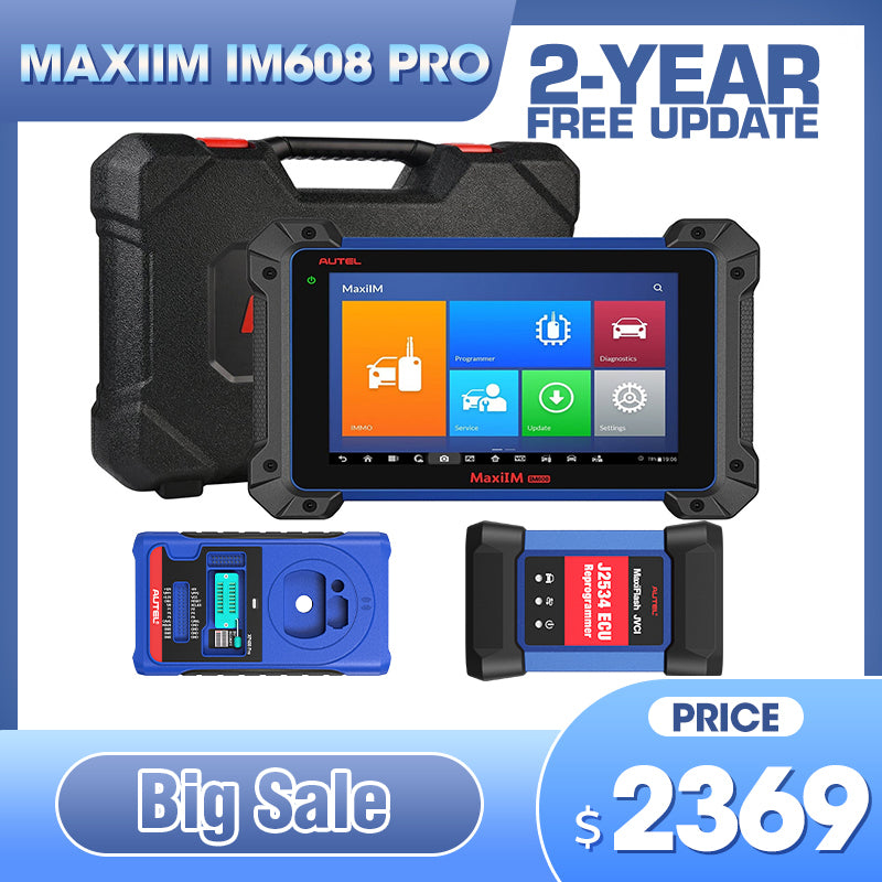 【2-Year Free Update】Autel MaxiIM IM608 PRO Key Programming Tool Key Programmer Bundle with XP400 Pro, J2534 + APB112 & GBOX2
