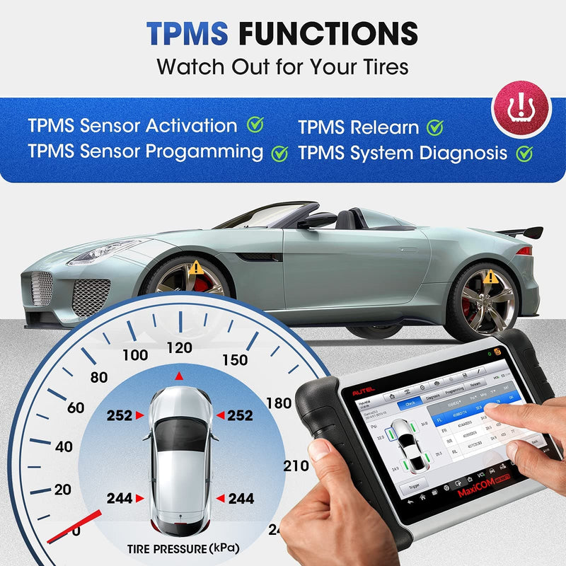 Autel MK808TS TPMS Scanner with Complete TPMS and Sensor Programming